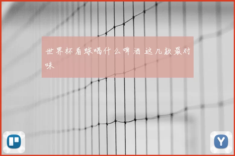 世界杯看球喝什么啤酒 这几款最对味